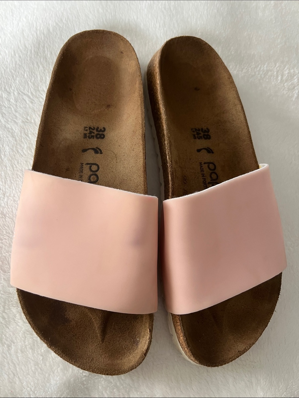 Papillio Women’s Light Pink Wide Slide Sandals
